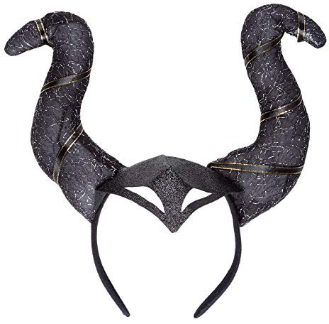 Black Gothic Horns Halloween Fancy Dress Black Angel Horns Headband - Evil Witch Horns Womens Queen Witch Headband Gothic Accessories - Black Devil Horns Halloween Headband Black Devil Horns Headband