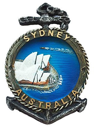 Sydney Australia 3D Refrigerator Magnet Travel Souvenirs,Hand-Made Anchor Australia Fridge Magnet Home and Kitchen Decoration Magnetic Sticker