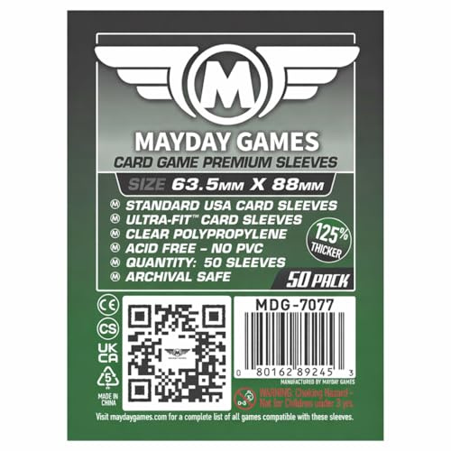 Mayday Games Legendäres Spiel-Zubehör - Premium-Kartenhüllen-Set