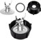 Poweka Pièces de Rechange Compatible avec Oster Osterizer mixeur, Kit de Remplacement D'accessoires pour Mixeur – Lame 4 Pointes 4961 avec Base de Mixeur et Anneau D'étanchéité