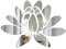 1 pc Lotus Sticker Mural Miroir Acrylique Fleur Peel and Stick Stickers Muraux Stickers Muraux Murales pour Chambre Salle De Bains Salon