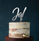 Cake Topper, Tortenstecker, Tortefigur Acryl, Tortenständer - Farbwahl - Etagere Hochzeit Hochzeitstorte Ja! (Spiegel Silber (Einseitig)) Art.Nr. 5060