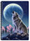 3D LiveLife A5 Notizbuch - Mondscheinsonate von Deluxebase. 80-seitiges 3D-Wolf-Notizbuch. Schul- oder Büromaterial mit Kunstwerken, von renommierten Künstler Jerry LoFaro lizenziert