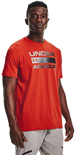 Under Armour Men's Ua Team Issue Wordmark Short Sleeve Breathable Sports Shirt Short Sleeve Comfortable Functional Shirt with Loose Fit