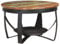 vidaXL Couchtisch Industriestil Beistelltisch Wohnzimmertisch Kaffeetisch Sofatisch Teetisch Tisch Ø68x43cm Recyceltes Massivholz Eisen