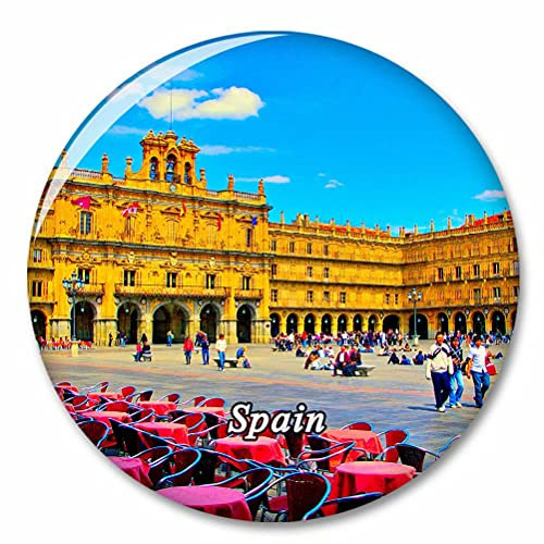 Plaza Mayor de España Salamanca Imán de Nevera, imánes Decorativo, abridor de Botellas, Ciudad turística, Viaje, colección de Recuerdos, Regalo, Pegatina Fuerte para Nevera