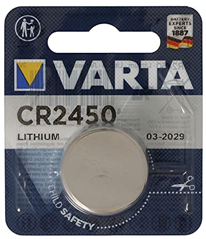 AccuCell Batterie passend für Philips HUE Dimmschalter 1x Varta CR2450 Lithium Batterie IEC CR 2450