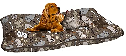 Italian Bed Linen Maxy Coussin rembourré pour Chien Brown Dogs, 60 x 100 cm