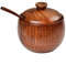 Anawakia Azucarero de madera con tapa y cuchara