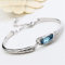 U-M CHKQ Crystal and diamond bracelet, Acrylic, Silber