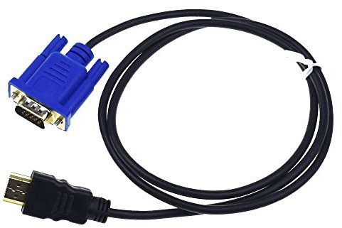 Reland Sun Câble adaptateur HDMI mâle vers VGA HD-15 mâle 15 broches 1080p 1,5 m