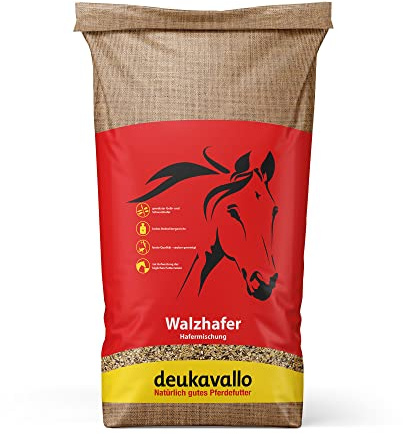 deukavallo Walzhafer 25 kg | Pferdefutter | Hafermischung für erhöhten Energiebedarf | Einzelfuttermittel für Pferde | leicht verdaulich…