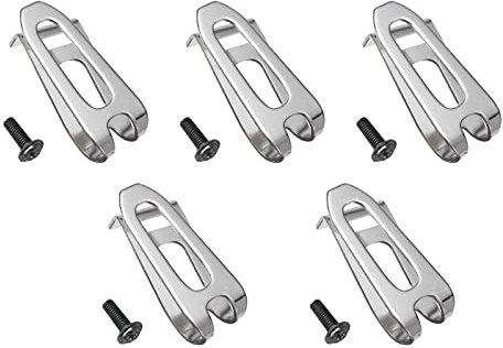 5 Stück Bohrmaschine Elektrowerkzeug Halter Gürtelclip, Stahl Akku-Werkzeug Gürtelclip Halter, Holster Gürtelclip Haken für Makita BTD141 BTD141Z Bohrschrauber Schlagschrauber