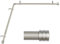 HOTOZON Gardinenstangen für Eckfenster, 91,4 bis 183,9 cm, Teleskopstange, Antiksilber, Endkappen-Endstücke, 2,5 cm