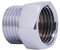 G 1/2 Außengewinde (BSPP) auf US 1/2 NPT Innengewinde, bleifrei, Rohrverschraubung, Konverter, Adapter, massives Messing (Chrom-Finish-1 Pack)