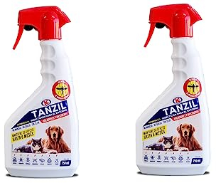 TANZIL Pack 2 Unidades - Insecticida para acaros del Polvo voladores y Rastreros 750ML, Listo para su Uso