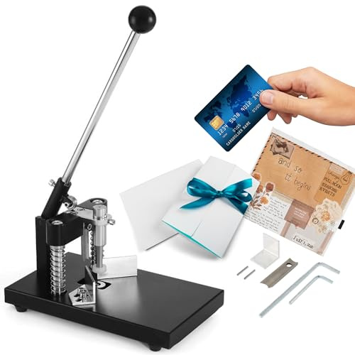 Eckenabrunder-Maschine, schwarz, strapazierfähig, R6 mm, R10 mm, 30 mm Dicke, Schneidemaschine mit Papierhalter, kommerzieller Stanzer für Kunststoff, Metall, Papier, Karton