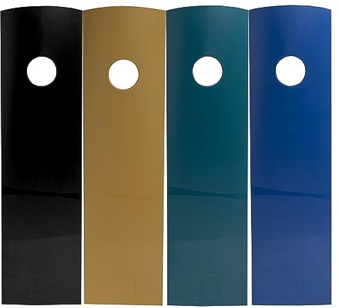 Exacompta - Réf. 182505SETD - Set de 4 classeurs à revues MAG-CUBE Néo Déco, porte-revues, catalogues, magazines, rangement pour documents format A4 et A4 maxi - largeur 27,5 xm - 4 couleurs assorties