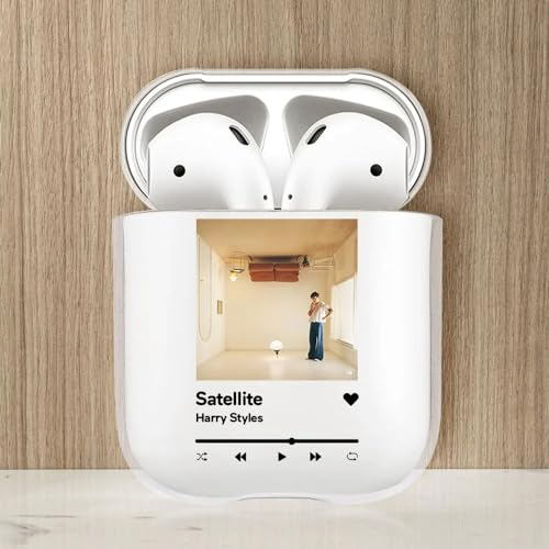 Personalisierte Airpods Hülle 2&1 mit Eigener Musik Spotify Code mit Foto Bedrucken Silikon Stoßfest Tragbar Airpods Case Schutzhülle Geschenk Freund Frauen Mann Geburtstag Weihnachten Valentinstag