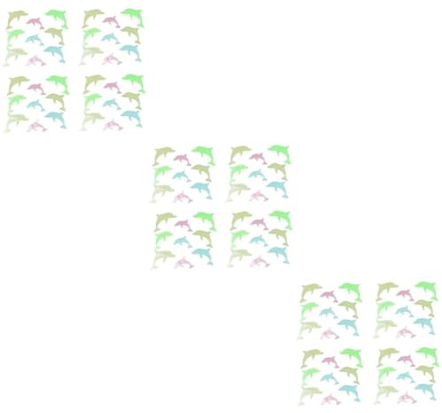 Toyvian 108 Stk Leuchten in Den Dunklen Sternen Für Die Decke Kinder Aufkleber Niedlicher Delfinaufkleber Leuchten Im Dunkeln Fensteraufkleber Baby Leuchtende Aufkleber Kinderzimmer