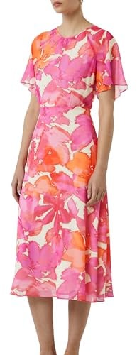 COMMA Midi-Kleid mit All-Over-Print
