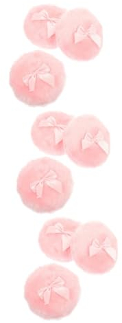 Ipetboom 9stücke Teiliges Babypuderquaste Mit Schleifen-design Weich Hautfreundlich Und Wiederverwendbar Für Körperpuder Und Make-up-anwendungen Für Reisen Und Empfindliche Babyhaut