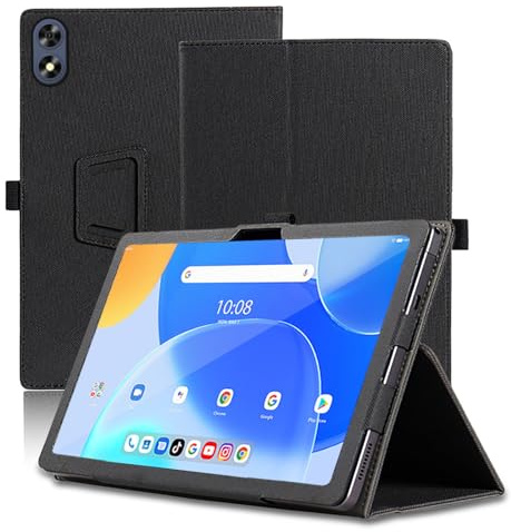 Hülle für UMIDIGI G3 Tab Ultra 10.1 Zoll, UMIDIGI G3 Tab Ultra Tablet Schutzhülle, Klappständer Schutzhülle mit Stifthalter und Handschlaufe, Umfassender Schutz. (Schwarz)