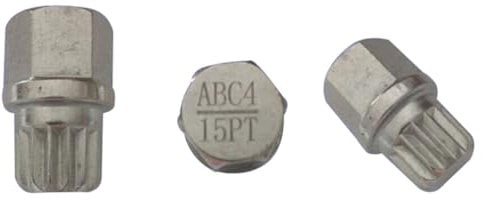 M&S Security Master Anti Theft Car Locking Wheel Nut Bolt Key Replacement for VW Volkswagen ABC 4/15 15 for Caddy Golf Jetta Passat Polo Tiguan Touran TransporterSpline