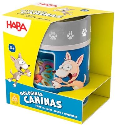 HABA 2010889003 - Hunde-Süßigkeiten, Würfelspiel für Kinder, ab 5 Jahren