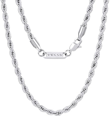 VEXXS Goldkette Herren Kordelkette 4mm08