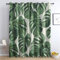 Palmblätter Vorhang, Monstera Gardinen mit Ösen 2er Set Verdunkelungsvorhang, Grüne Blätter Vorhänge, Wohnzimmer Schlafzimmer Kinderzimmer Blickdichte vorhänge, 150x166 cm j1&-156