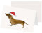 Kera Till Weihnachtskarte Dackel Greeting Card with Illustration, Premium Paper inkl. Umschlag Din A6 MetaPaper Extrasmooth Warmweiß 270g