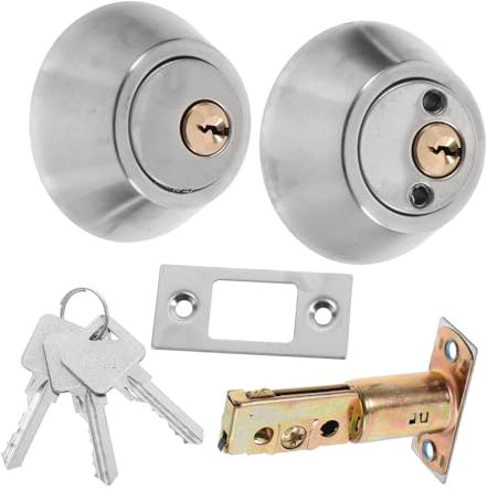 KITANDOVE Cerradura De Puertas De Doble Cilindro Cerradura Magnética Acero Inoxidable 2 Llaves Para Puertas 30-50mm
