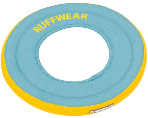 RUFFWEAR, Hydro Plane Schwimmende Scheibe für Hunde, Biolumin Blue, Large