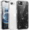 AROYI 3 in 1 Klar Glitzer Handyhülle Kompatibel mit iPhone 16e 2025 Hülle Glitzer mit 2 Stück Schutzfolie, Handyhülle iPhone SE 4th Generation Transparent Weiche TPU Silikon Case [Anti-Yellowing]