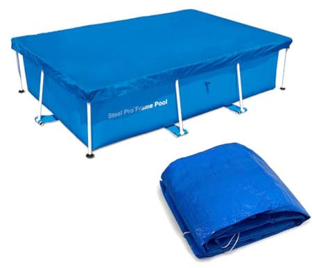 Bâche pour Piscine Rectangulaire, Ynzeyx Bâche de Protection pour Piscine Tubulaire, Couverture de piscine pour piscines hors-sol, Bâche anti-poussière pour Piscine encadrée (300*200CM/9.84*6.56FT)