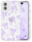 UEEBAI Bow Case for iPhone 11, Wavy Cute Ribbon Pretty Aesthetic Case Curly Stylish Soft Wave Clear Phone Case Shockproof Protective Pretty Cover for Women Girl - Purple