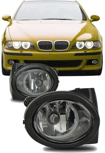 JOM Nebelscheinwerfer für BMW 3er E46/ M3 + E39/ M5 Klarglas mit Rahmen