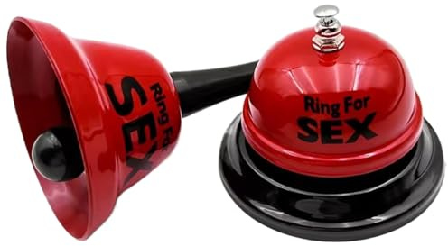2-teiliges Service-Klingel-Set, Ring für Sex, Metall-Handklingel und Schreibtisch-Klingel-Set, multifunktionale Rufglocke für Hoteltheken, Rezeption, Restaurant, Essenslinie, Hochzeitsveranstaltung