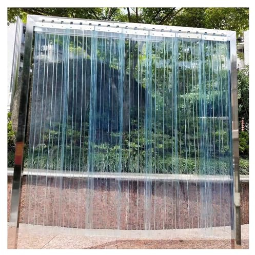 Cortinas Exterior Puerta de Tiras Anti-rasguños Cortina de láminas de PVC, Comercial Industrial Cortina PVC Transparente，para Cámaras Frigoríficas y Almacenes(90x220cm/35.43x86.61in)