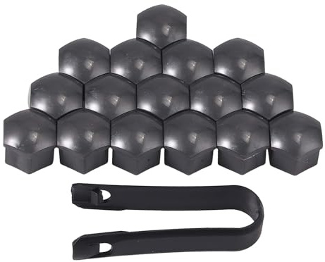 VAPORVERSE 20 Pièces Cache-Boulons pour Tesla Model Y Juniper 2025, Écrou de Roue Plastique Capuchons Protecteurs Hexagonaux Antirouille Décoration Jante,21mm