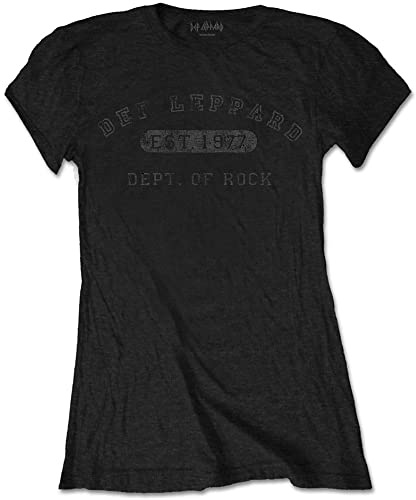 Rock Off Officially Licensed Products Damen Def Leppard Collegiate T-Shirt (1er Pack)