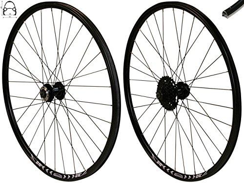 Redondo 28 Zoll Laufrad Set Hinterrad Vorderrad Disc Felge Schwarz + HG Kassette