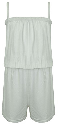 A2Z 4 Kids Girls Plain Summer Jumpsuit Trendy Playsuit Age 5-13 | All-in-one outfit for holidays, casual days and lightweight comfort wear