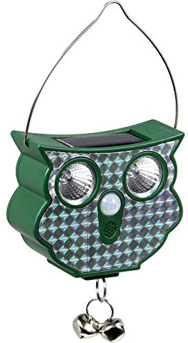 Genius Ideas Solar-Ultraschall-Tierschreck Eule
