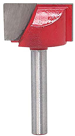 KATUR Fraise de nettoyage pour fond de rabotage, tige de 6mm Fraise de nettoyage pour fond de carbure de tungstène double, Fraise pour la sculpture sur bois (Largeur de tige de 22mm, 22mm)
