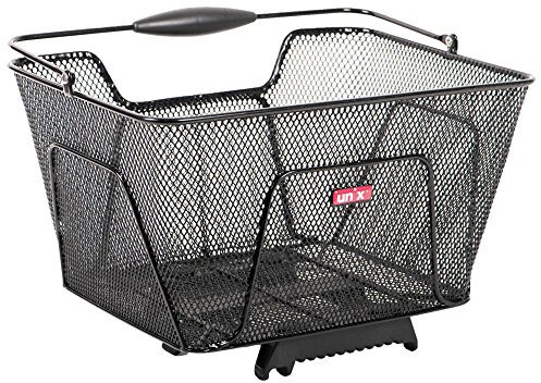 Unix Hinterradkorb Un`x Reano TopKlip 41x30x21cm engmaschig schwarz Fahrrad