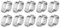 Wendry 10 Pcs 9-11 mm Hose Clamps,Zinc Plated Stainless Steel Two-ear Hose Clamp,Clamp Hose Clip, for Fule Petrol Pipe Tube,Optional Size 5-23mm,Easy to Use