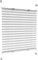 Victoria M. Praktica Plissee ohne Bohren, zum Klemmen Sichtschutz Fenster, Sonnenschutz, Vliesstoff, 55 x 120 cm, Weiß