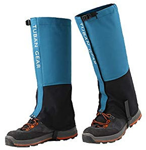 Tuban Wander-Gamaschen, Beingamaschen, Schnee-Leggings, leicht, wasserdicht, atmungsaktiv, langlebig, Wandern, Outdoor, Klettern, Forschung, für Herren und Damen (blau, L)